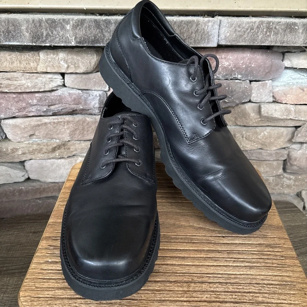 Rockport Hydro-Shield Waterproof Bk 15 Leather Oxford Shoes Men Lace-up Firm Toe